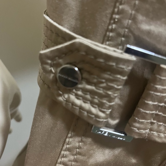 Karen Millen Satin Safari Dress, Gold Beige - Picture 5 of 12